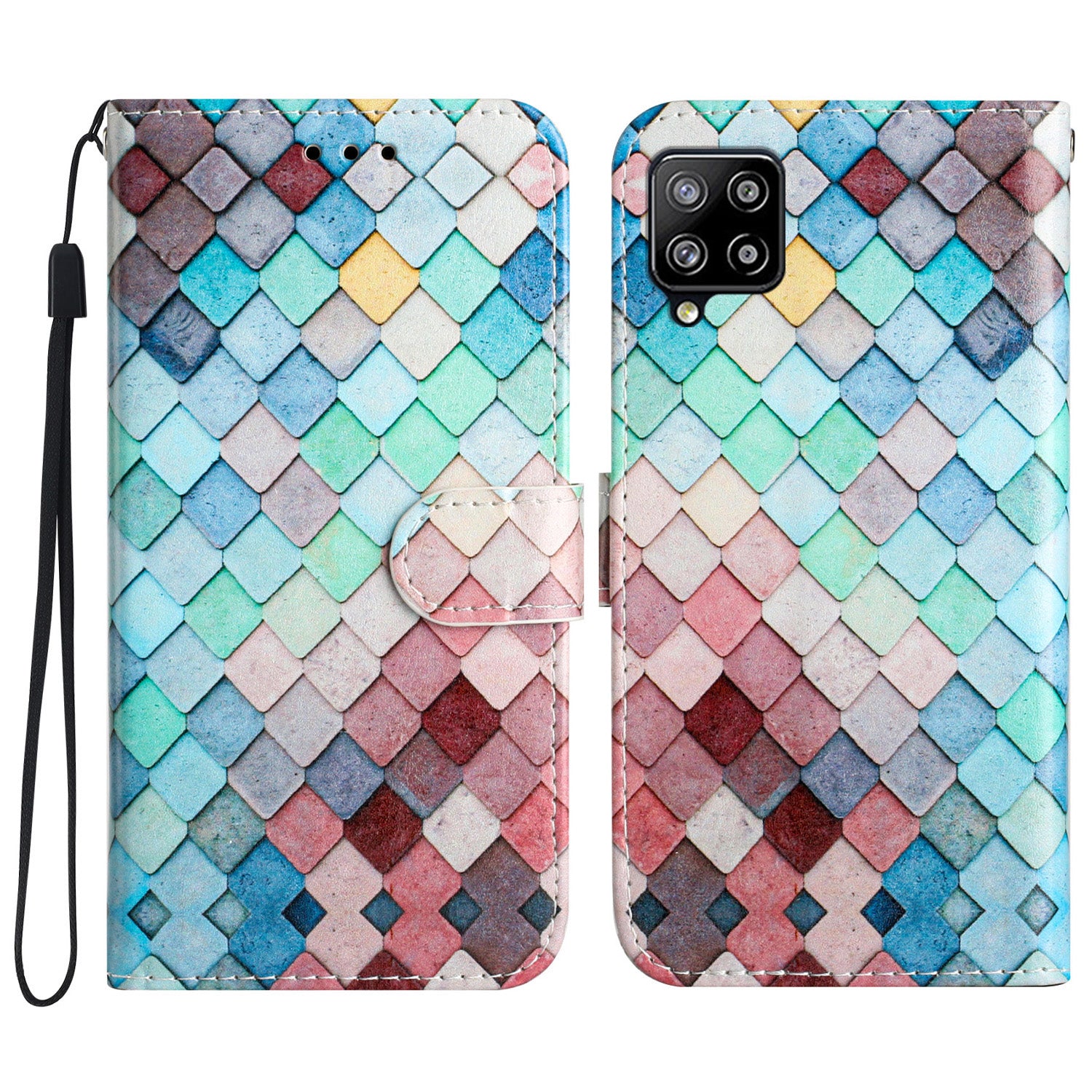 Pattern Printing Phone Case for Samsung Galaxy A22 4G (EU Version) Leather Folding Stand Wallet Cover Pattern Printing Phone Case for Samsung Galaxy A22 4G (EU Version) Leather Folding Stand Wallet Cover